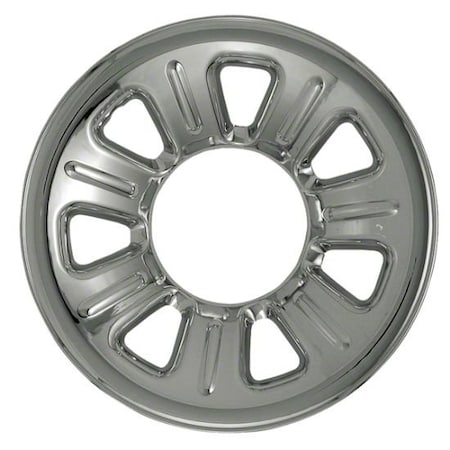 Coast2Coast 15", 7 Dimpled Spoke, Chrome Plated, Plastic, Set Of 4, Compatible With Steel Wheels IWCIMP21